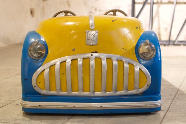 Yellow and Blue Merry-Go-Round Car, 1952-LA-1783442