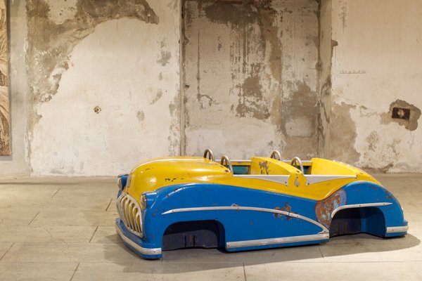 Yellow and Blue Merry-Go-Round Car, 1952-LA-1783442