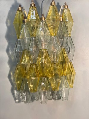 Yellow and Clear Poliedri Sconces by Carlo Scarpa for Venini, 1980s-MBH-1812235