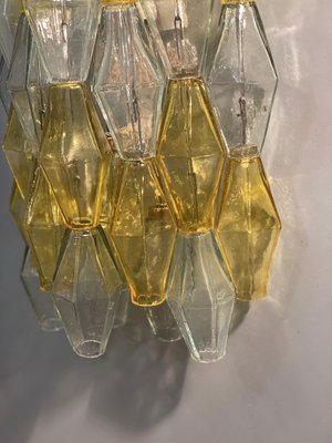 Yellow and Clear Poliedri Sconces by Carlo Scarpa for Venini, 1980s-MBH-1812235