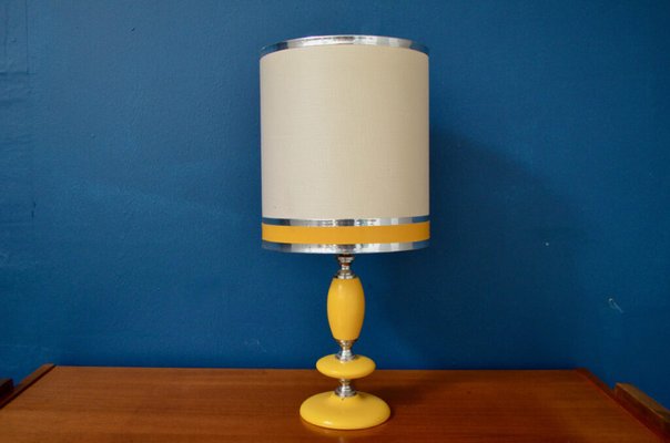 Yellow and Silver Space Lamp, 1970s-AIU-1742537