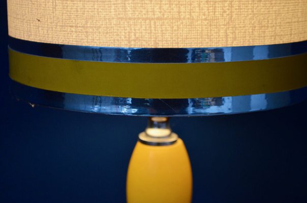 Yellow and Silver Space Lamp, 1970s-AIU-1742537