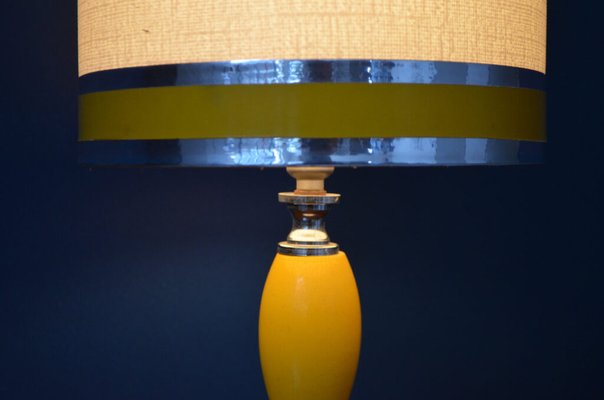 Yellow and Silver Space Lamp, 1970s-AIU-1742537