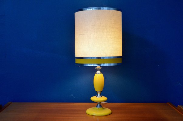 Yellow and Silver Space Lamp, 1970s-AIU-1742537