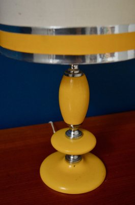 Yellow and Silver Space Lamp, 1970s-AIU-1742537