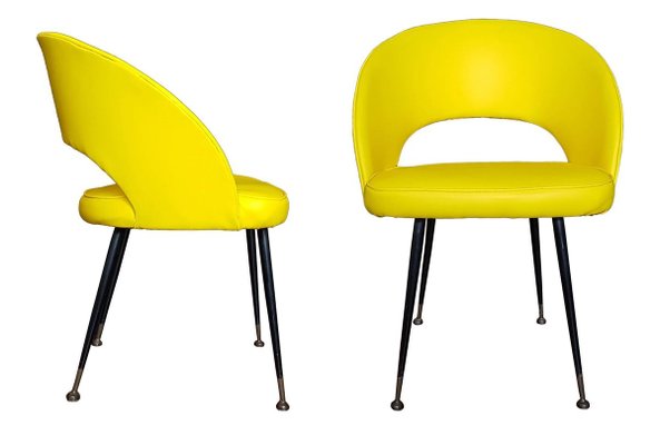 Yellow Armchairs, 1950s, Set of 2-ZCI-751872