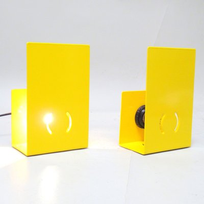 Yellow Armilla Sconces by Vico Magistretti for Artemide, 1967, Set of 2-MA-1800219