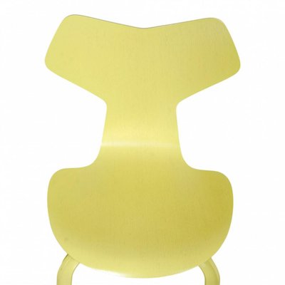 Yellow Ash Grand Prix Chair by Arne Jacobsen for Fritz Hansen, 1950s-MTD-1400522