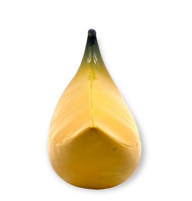 Yellow Ceramic Banana Sculpture from Zanolli Nove Italy, 1970s-TXN-1420575