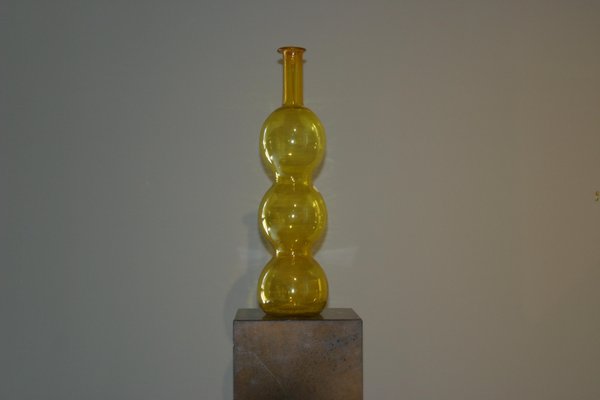 Yellow Decorative Murano Bottle-TEP-1234544