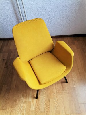 Yellow Easy Chair in the Style of Alvin Lustig, 1960s-NKJ-1427336