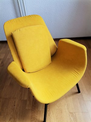 Yellow Easy Chair in the Style of Alvin Lustig, 1960s-NKJ-1427336