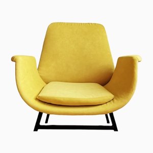 Yellow Easy Chair in the Style of Alvin Lustig, 1960s-NKJ-1427336