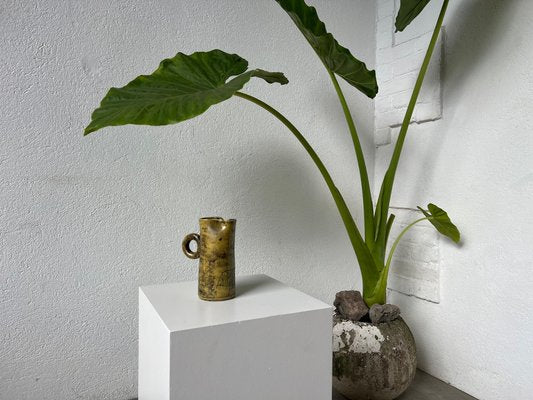 Yellow Enameled Ceramic Pitcher by Jacques Blin, 1960s-WKI-2042127