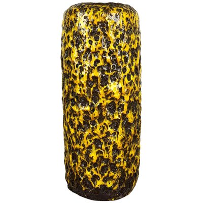 Yellow Fat Lava Multi-Color Vase from Scheurich Wgp, 1970s-QZ-1130161