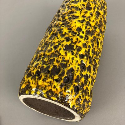 Yellow Fat Lava Multi-Color Vase from Scheurich Wgp, 1970s-QZ-1130161