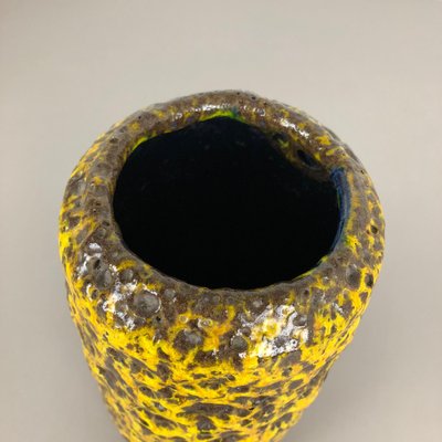 Yellow Fat Lava Multi-Color Vase from Scheurich Wgp, 1970s-QZ-1130161