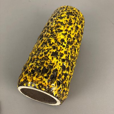 Yellow Fat Lava Multi-Color Vase from Scheurich Wgp, 1970s-QZ-1130161