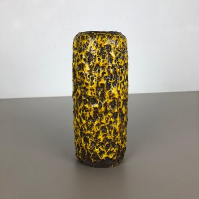 Yellow Fat Lava Multi-Color Vase from Scheurich Wgp, 1970s-QZ-1130161