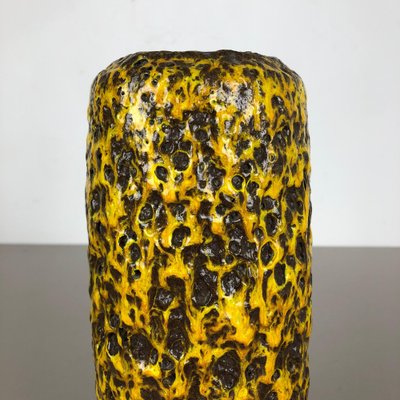 Yellow Fat Lava Multi-Color Vase from Scheurich Wgp, 1970s-QZ-1130161