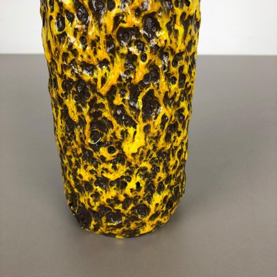 Yellow Fat Lava Multi-Color Vase from Scheurich Wgp, 1970s-QZ-1130161