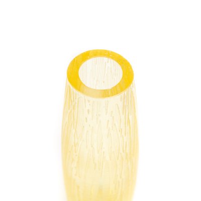 Yellow Frosted Glass Vase-FSD-1118424