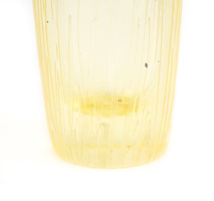 Yellow Frosted Glass Vase-FSD-1118424