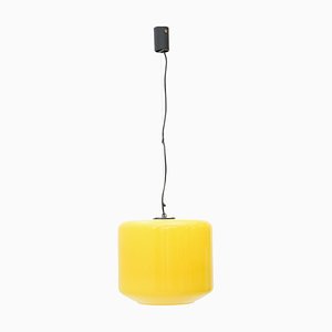 Yellow Glass Pendant Light, 1960s-EZ-1765091