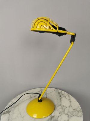 Yellow Igloo Table Lamp by Tommaso Cimini for Lumina, 1980s-PRS-857275