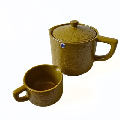 Yellow Jug & Milk Pitcher from Upsala Ekeby, Sweden, Set of 2-JKV-2023210