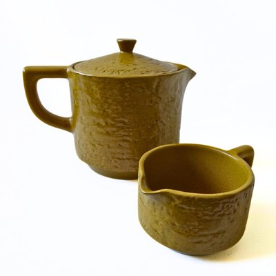 Yellow Jug & Milk Pitcher from Upsala Ekeby, Sweden, Set of 2-JKV-2023210