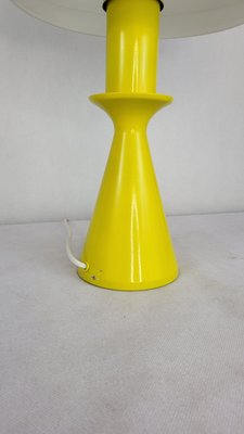 Yellow Lacquered Metal Table Lamp, 1980s-XYB-2032042