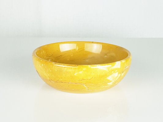 Yellow Marble Bowls and Boxes, 1970s, Set of 4-RD-1822109