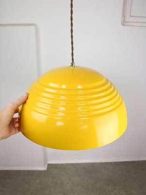 Yellow Metal Lamp, 1980s-HGJ-1722383