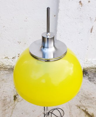 Yellow Model Faro Floor Lamp by Luigi Massoni for Guzzini, 1971-PUG-750279