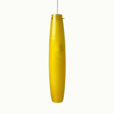 Yellow Murano Glass Pendant by Alessandro Pianon for Vistosi, Italy, 1960s-HWV-1320548