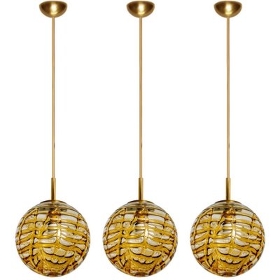 Yellow Murano Glass Pendant Light from Doria, 1960s-VDW-1409881