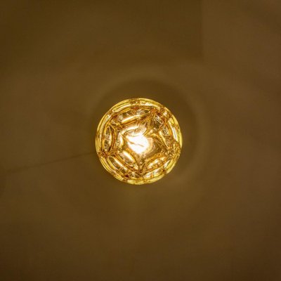 Yellow Murano Glass Pendant Light from Doria, 1960s-VDW-1409881