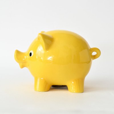 Yellow Pig Money Box from Goebel, 1970s-IXK-1442100