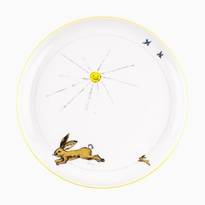 Yellow Porcelain Collection Plate from Litolff, 1946-VLO-963027