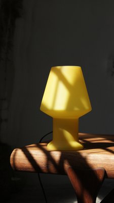 Yellow Table Lamp from Vetri Murano, 1970s-UMB-1366539