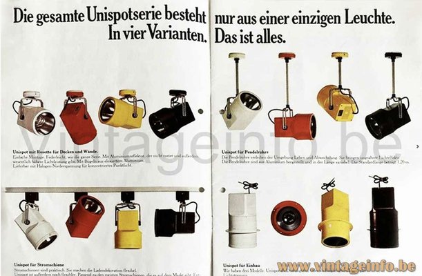 Yellow Unispot Spotlight by Bent Boysen for Louis Poulsen, Denmark, 1970s-EPE-1812956