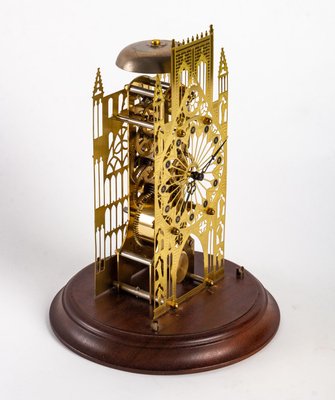 York Minster Cathedral Skeleton Clock Under Glass, 20th Century-UQL-1089706