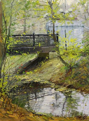 Yuriy Demiyanov, Bridge, 2019, Oil on Canvas-CHG-916384