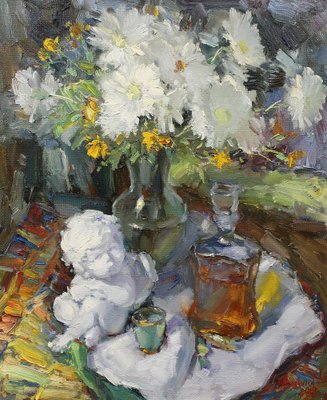 Yuriy Demiyanov, Still Life with Decanter, 2016, Oil on Canvas-CHG-2037062