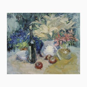 Yuriy Demiyanov, Still Life with Lilies, 2015, Oil on Canvas-CHG-2037059