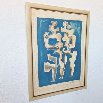 Zadkine Ossip, The Two Ossips, 1963, Lithograph, Framed-WK-2022777