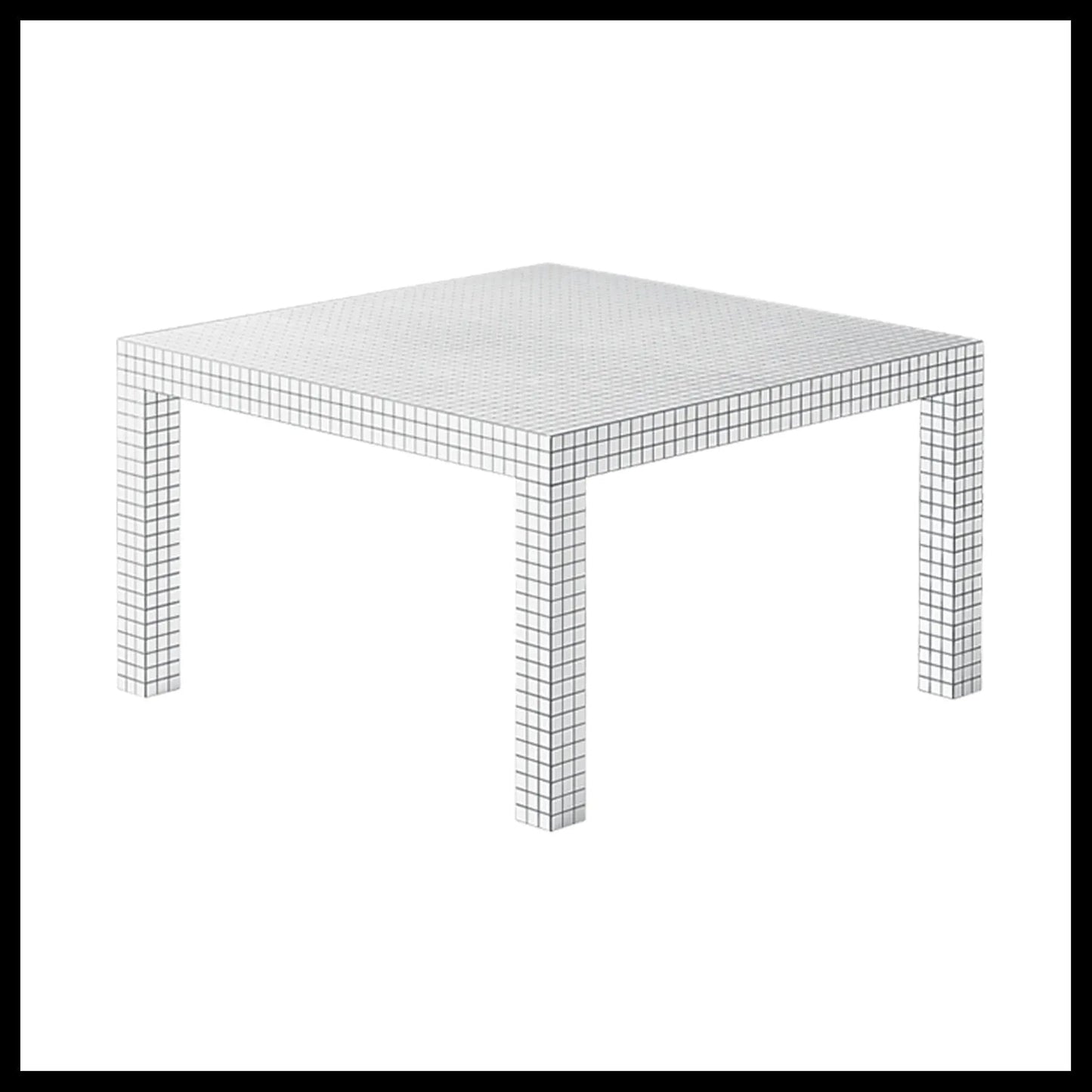 Quaderna Table 2600 - Square honeycomb table