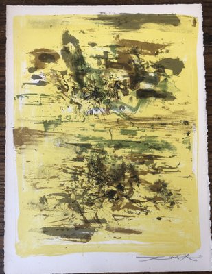 Zao Wou Ki, Temptation of the West, 1962, Original Lithograph-KHH-1321522