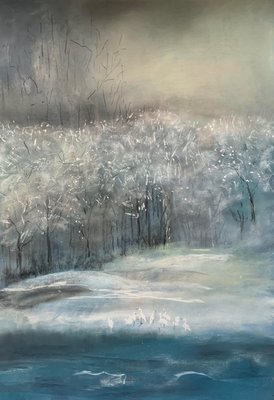 Zdenka Palkovic, Winter Mood, 2021, Pastel on Paper, Framed-CHG-1300740